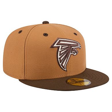 Men's New Era Light Brown/Dark Brown Atlanta Falcons Two-Tone Walnut 59FIFTY Fitted Hat