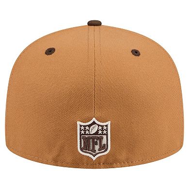 Men's New Era Light Brown/Dark Brown Atlanta Falcons Two-Tone Walnut 59FIFTY Fitted Hat