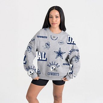 Women's Gameday Couture Heather Gray Dallas Cowboys Always On Repeat Fleece Sweatshirt