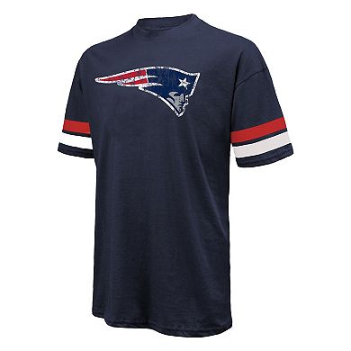 Men's Majestic Threads Drake Maye Navy New England Patriots Oversized T-Shirt