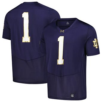 Men's Under Armour Navy Notre Dame Fighting Irish Replica Football Jersey