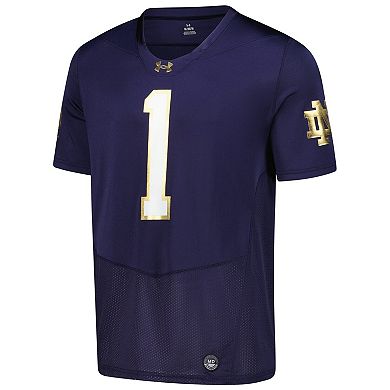 Men's Under Armour Navy Notre Dame Fighting Irish Replica Football Jersey