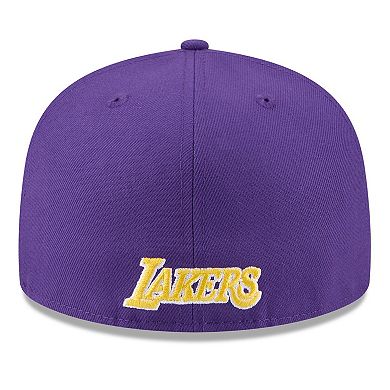 Men's New Era White/Purple Los Angeles Lakers 2025 NBA Tip Off Split Panel 59FIFTY Fitted Hat