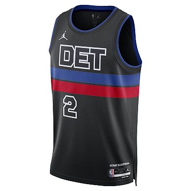 Unisex Nike Cade Cunningham Black Detroit Pistons Swingman Jersey - Statement Edition