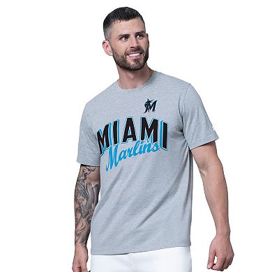 Men's Starter Black/Heather Gray Miami Marlins Two-Pack T-Shirt Set