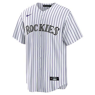 Men's Nike White Colorado Rockies Home Big & Tall Replica Jersey