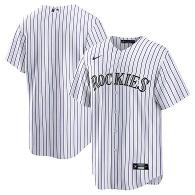 Men's Nike White Colorado Rockies Home Big & Tall Replica Jersey