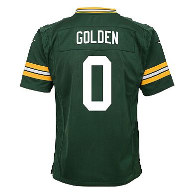 Youth Nike Matthew Golden Green Green Bay Packers Team Game Jersey
