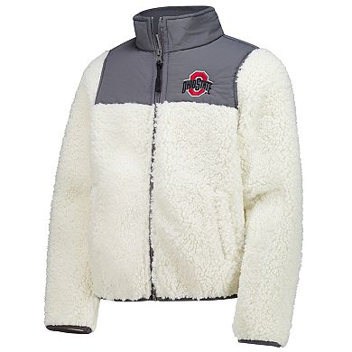 Youth Garb Charcoal Ohio State Buckeyes Teddy Sherpa Jacket