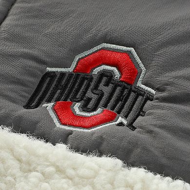 Youth Garb Charcoal Ohio State Buckeyes Teddy Sherpa Jacket