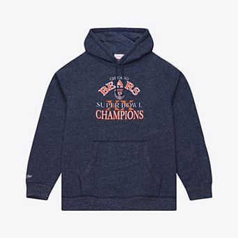 Men's Mitchell & Ness Navy Chicago Bears 1985 Super Bowl Champions Winning Streak Hoodie