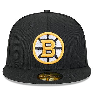 Men's New Era Black Boston Bruins Core 59FIFTY Fitted Hat