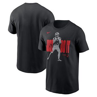 Men's Nike Drake Maye Black New England Patriots Just Do It T-Shirt