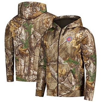Men's Dunbrooke Camo Chicago Cubs Trophy Realtree Full-Zip Hoodie