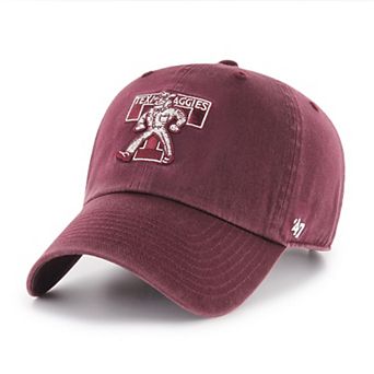 Men's '47 Maroon Texas A&M Aggies College Vault Clean Up Adjustable Hat
