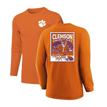 Youth Orange Clemson Tigers Snowy Polaroid Long Sleeve T-Shirt