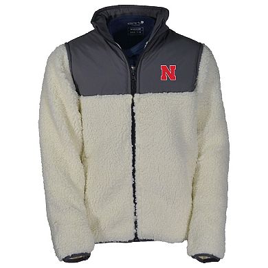 Youth Garb Charcoal Nebraska Huskers Full-Zip Teddy Sherpa Jacket
