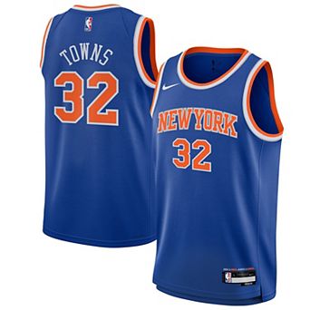 Youth Nike Karl-Anthony Towns Blue New York Knicks Swingman Jersey - Icon Edition
