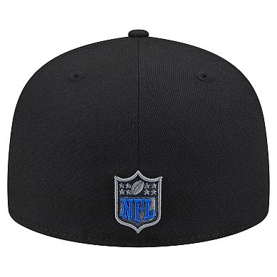 Men's New Era Black Buffalo Bills Color Pop 59FIFTY Fitted Hat