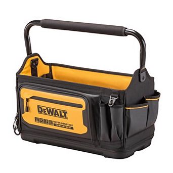 DeWalt Ballistic Nylon Open Top Tool Tote Tool Tote 36 pocket Black/Yellow