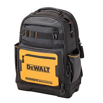 DeWalt 7.75 in W X 18.75 in H Polyester/Tarpaulin Pro Backpack Tool Bag 43 pocket Black/Yellow 1 p