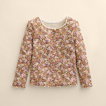 Baby & Toddler Girl Little Co. by Lauren Conrad Organic Henley Lace Top