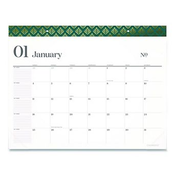 WorkStyle Monthly Desk Pad Calendar, 21.75 x 17, 12-Month (Jan-Dec): 2026