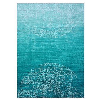 Modern Abstarct Area Rug for Living Room Washable Low Pile Non Slip Rug for Bedroom Dining Room