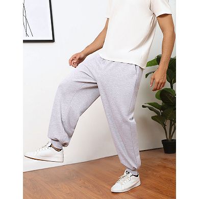 Men's Sweatpants Wide Leg Pants with Side Pockets