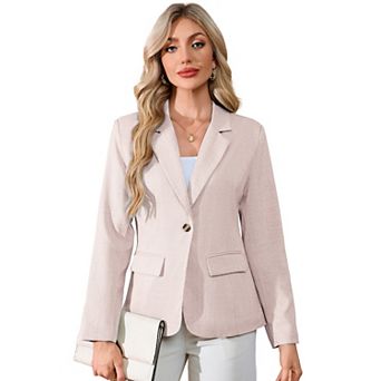 Women's Blazers Long Sleeve Open Front Business Casual Jacket