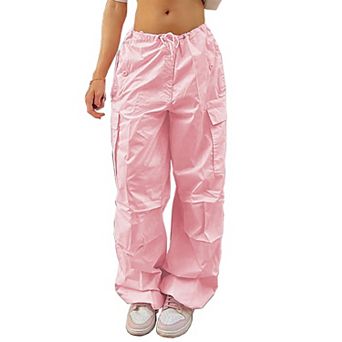 Women's Y2K Baggy Cargo Pants with Drawstring