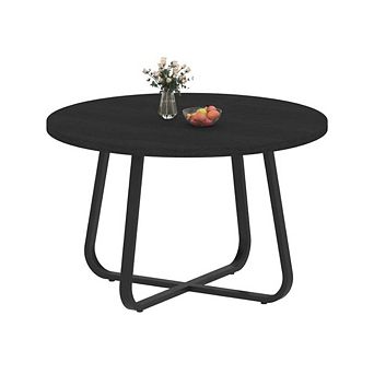 Black Industrial Modern Wood Dining Table