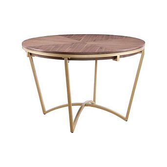 Contemporary Rich Walnut Veneer Dining Table