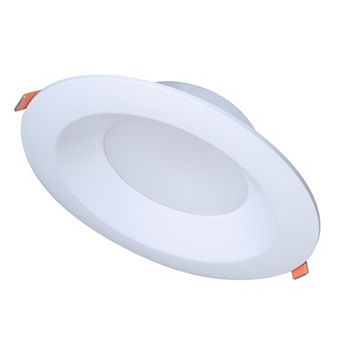 Halo Matte White 6 in W Plastic LED Canless Recessed Downlight 8.5 W