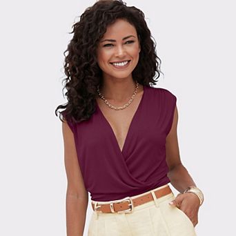 Lascana Women's Wrap Look Top