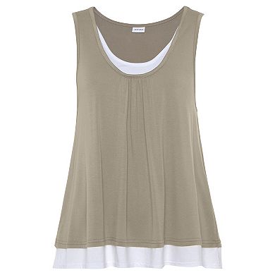 Lascana Women's Layered Look Sleeveless Top
