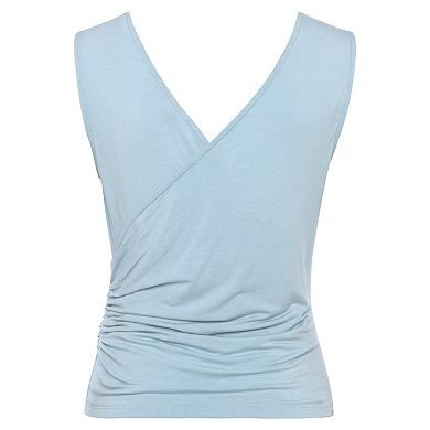 Lascana Women's Wrap Look Sleeveless Top