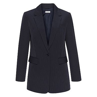 Lascana Women's Pinstripe Oversized Blazer