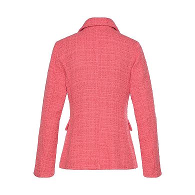 Lascana Women's Double Breasted Boucle Blazer