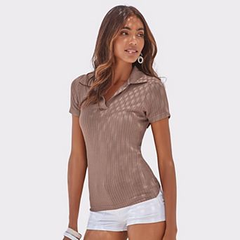 Lascana Women's Short Sleeve Polo Shirt