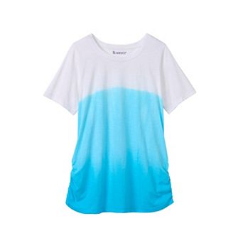 Roaman's Women's Plus Size Ombre Tee