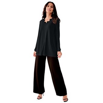 Roaman's Women's Plus Size Ultimate Long-Sleeve Swing Tee