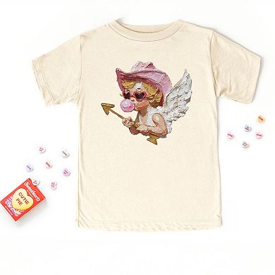 Cupid Heart Eyes Paint - Toddler Short Sleeve Graphic T-Shirt