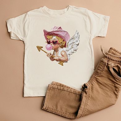 Cupid Heart Eyes Paint - Toddler Short Sleeve Graphic T-Shirt