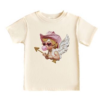 Cupid Heart Eyes Paint - Toddler Short Sleeve Graphic T-Shirt