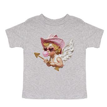 Cupid Heart Eyes Paint - Toddler Short Sleeve Graphic T-Shirt
