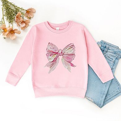 Coquette Bow Paint - Youth Graphic Sweatshirt