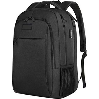 AKSZRI Anti-Theft Business Backpack - 17" Laptop, USB Port & TSA-Friendly for Travel