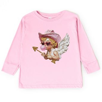 Cupid Heart Eyes Paint - Toddler Long Sleeve Graphic Tee