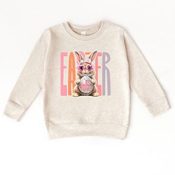 Easter Bunny Disco Ball - Toddler Graphic Sweatshirt
